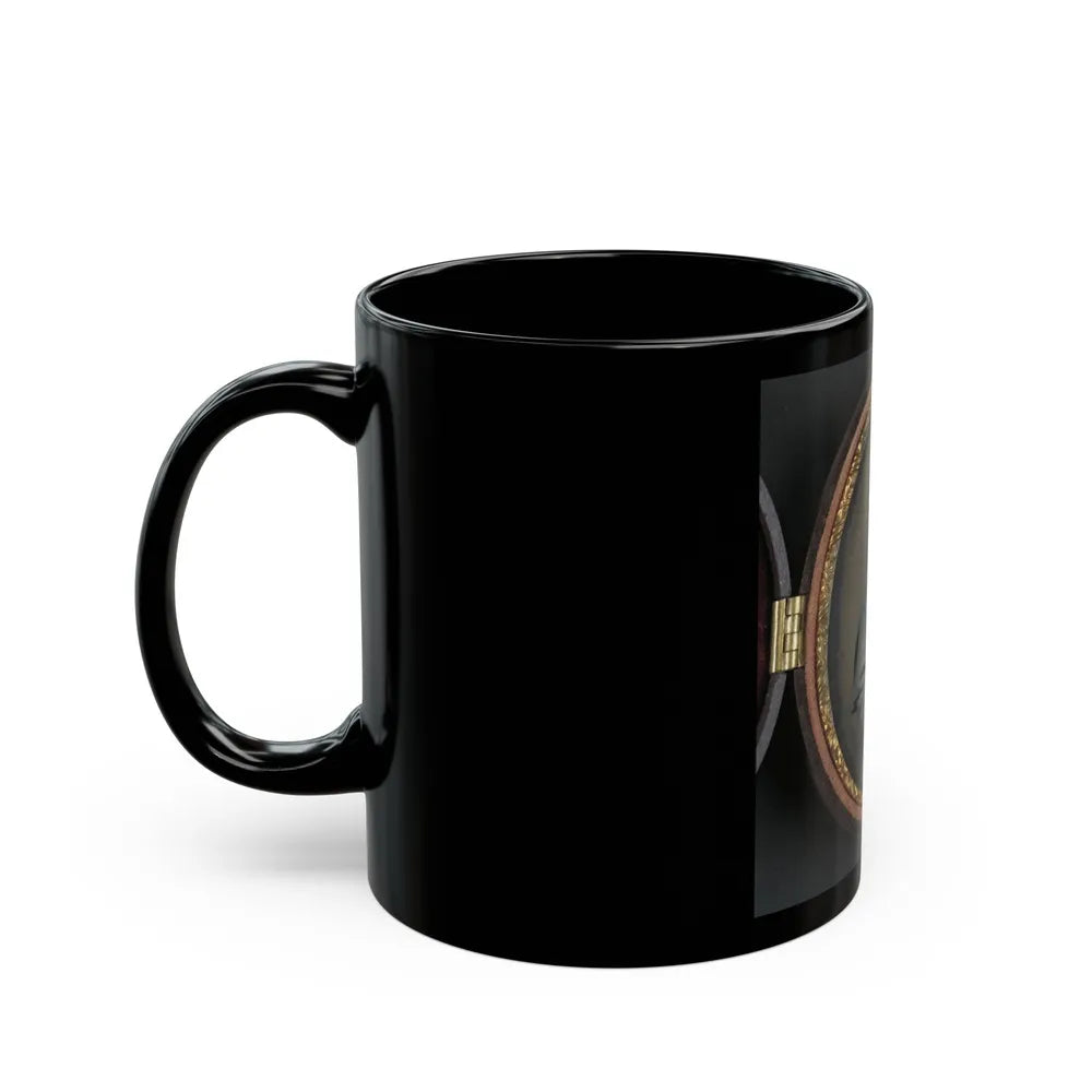 Unidentified Soldier In Union Great Coat (U.S. Civil War) Black Coffee Mug-Go Mug Yourself