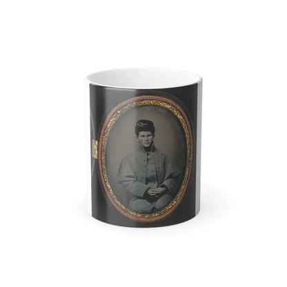 Unidentified Soldier in Union Great Coat (U.S. Civil War) Color Changing Coffee Mug 11oz-11oz-Go Mug Yourself