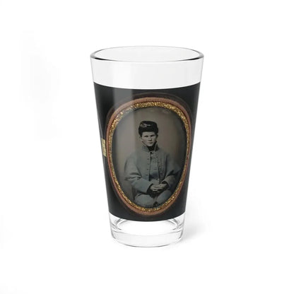 Unidentified Soldier In Union Great Coat (U.S. Civil War) Pint Glass 16oz 16oz - Go Mug Yourself