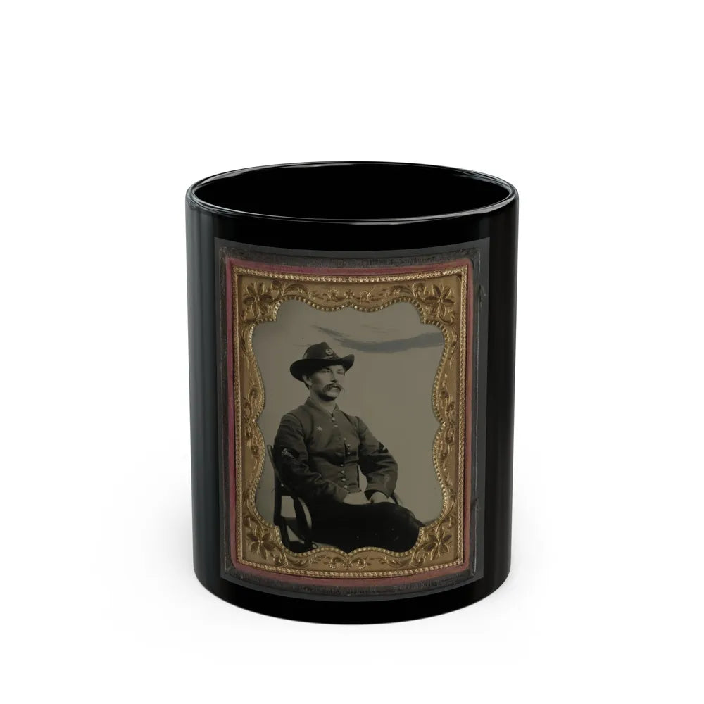 Unidentified Soldier In Union Hospital Steward Uniform (U.S. Civil War) Black Coffee Mug-11oz-Go Mug Yourself