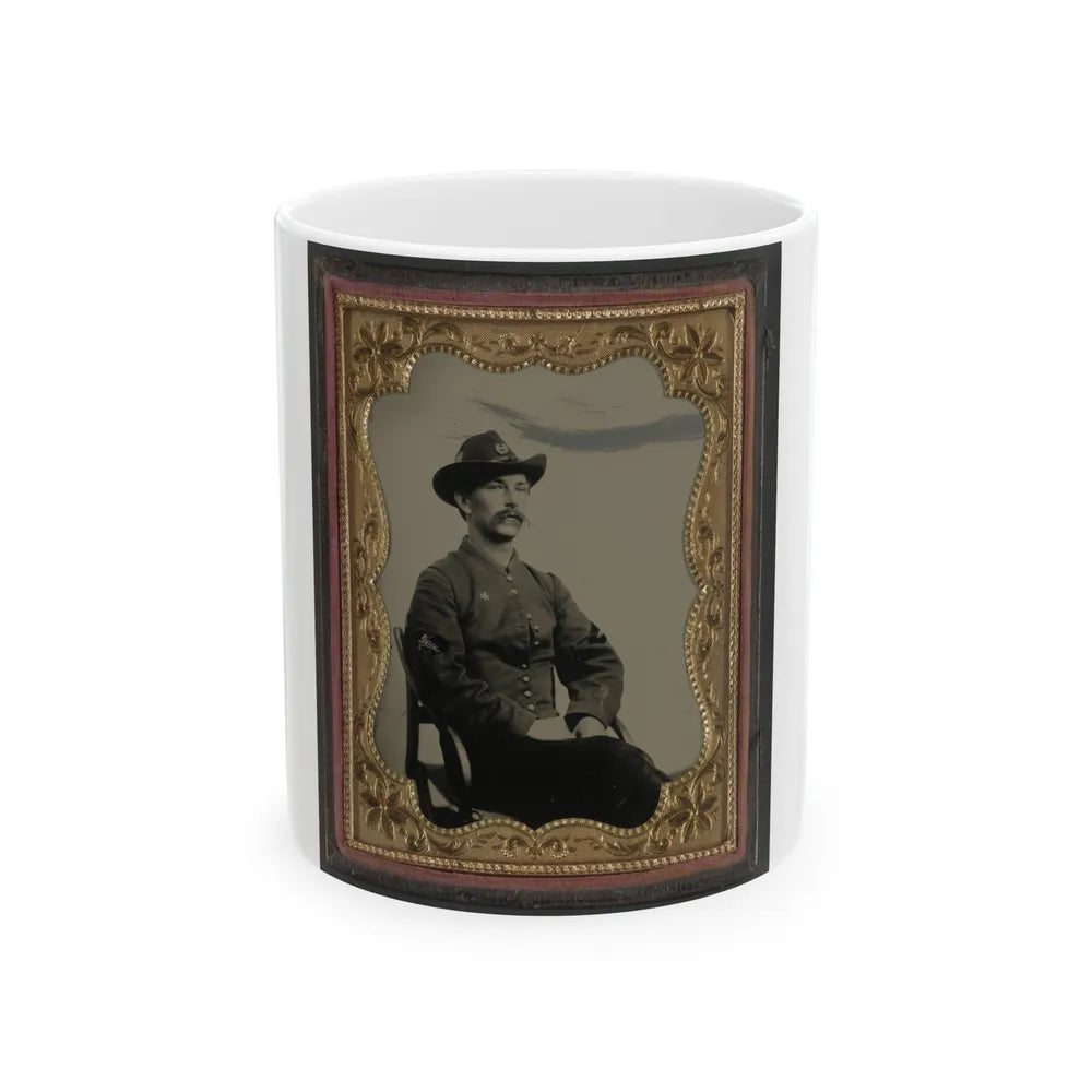 Unidentified Soldier In Union Hospital Steward Uniform (U.S. Civil War) White Coffee Mug-11oz-Go Mug Yourself