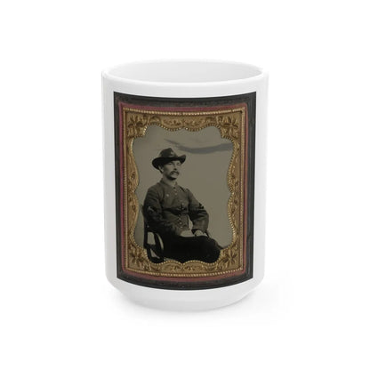 Unidentified Soldier In Union Hospital Steward Uniform (U.S. Civil War) White Coffee Mug-15oz-Go Mug Yourself