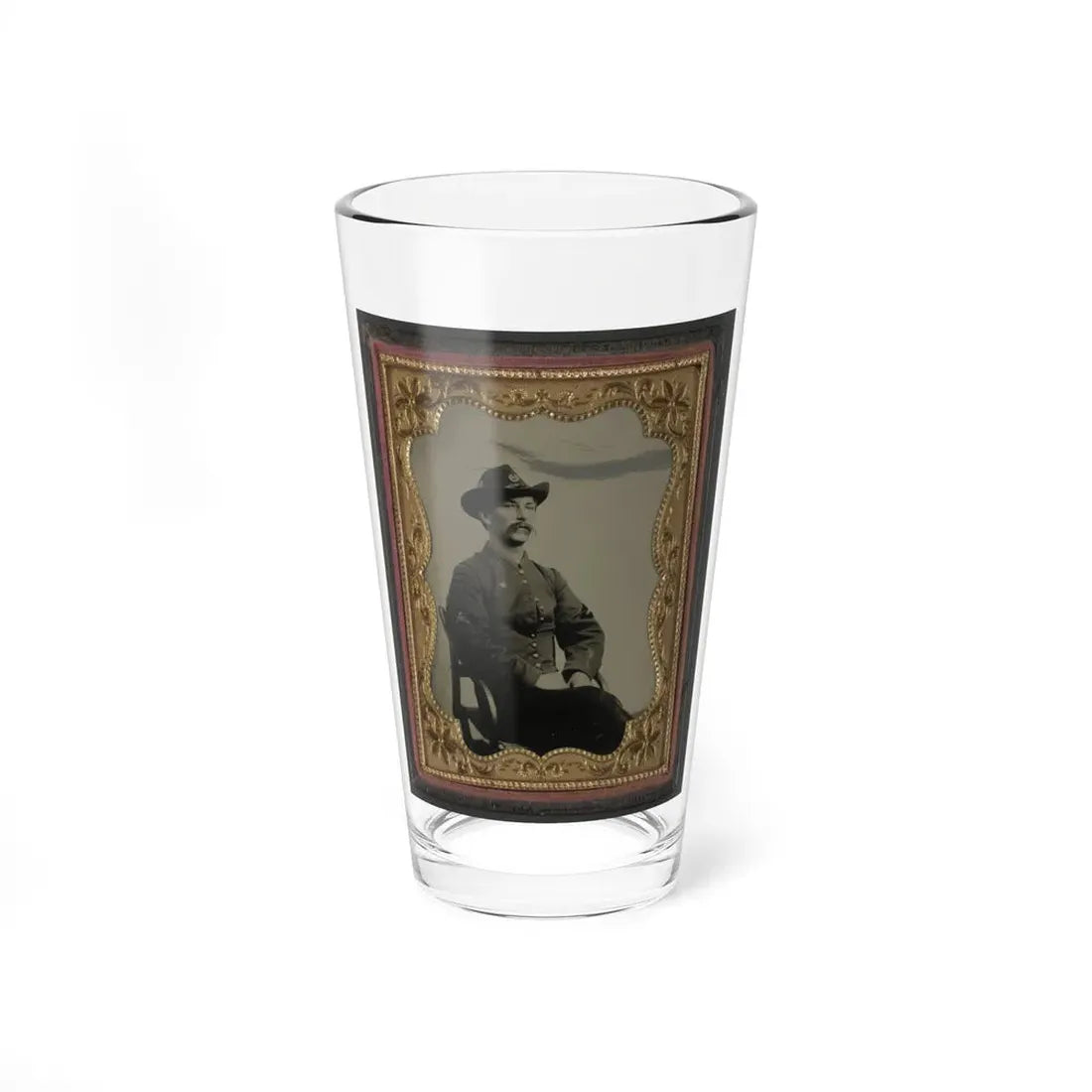 Unidentified Soldier In Union Hospital Steward Uniform (U.S. Civil War) Pint Glass 16oz 16oz - Go Mug Yourself