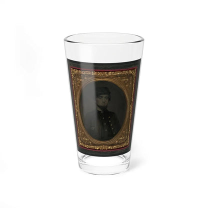 Unidentified Soldier In Union Kepi And Sack Coat (U.S. Civil War) Pint Glass 16oz-16oz-Go Mug Yourself