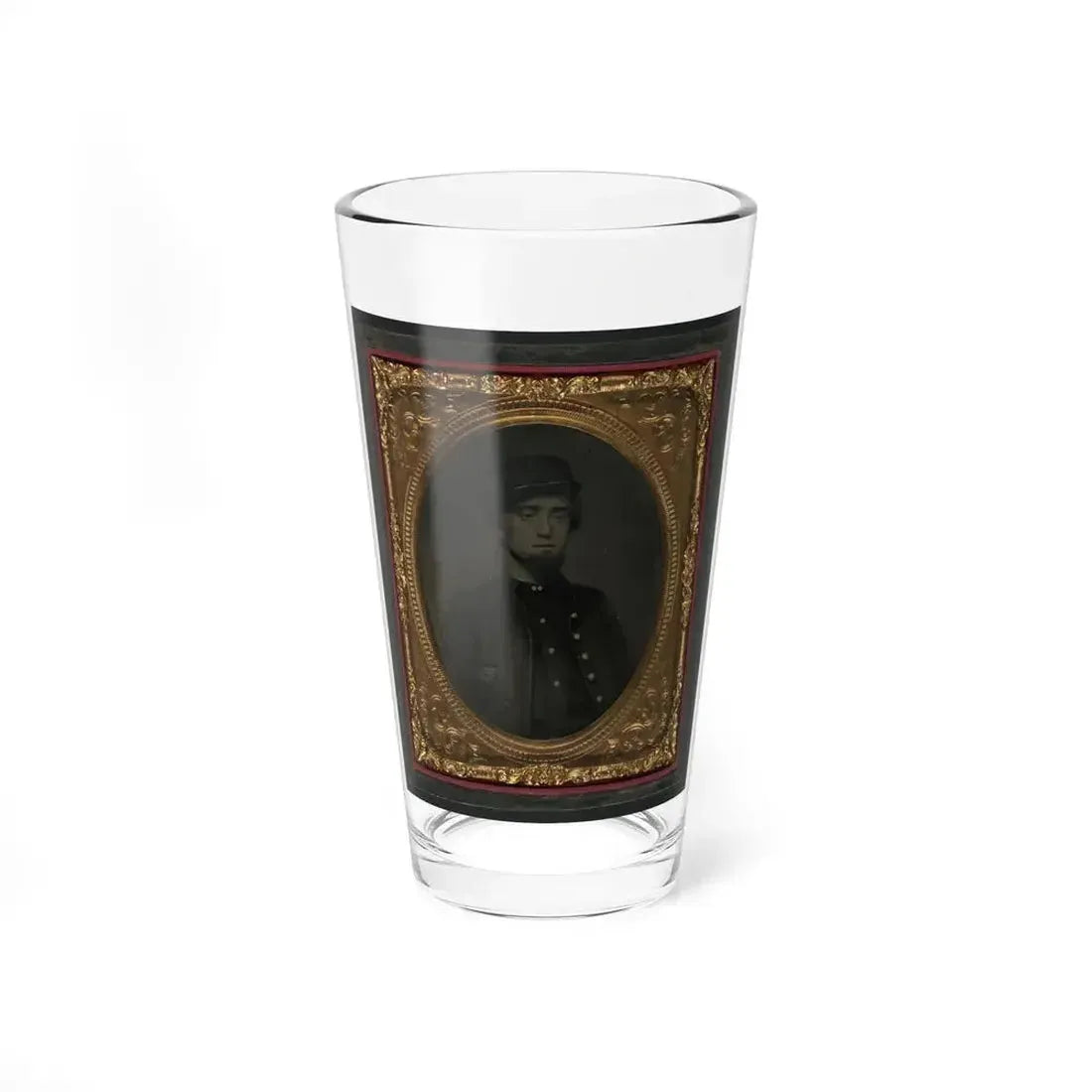 Unidentified Soldier In Union Kepi And Sack Coat (U.S. Civil War) Pint Glass 16oz 16oz - Go Mug Yourself