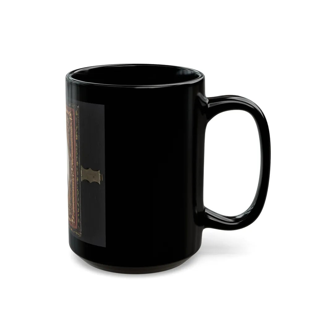 Unidentified Soldier In Union Major Or Lieutenant Colonel's Uniform (U.S. Civil War) Black Coffee Mug-Go Mug Yourself