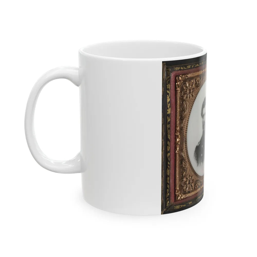 Unidentified Soldier In Union Major Or Lieutenant Colonel's Uniform (U.S. Civil War) White Coffee Mug-Go Mug Yourself