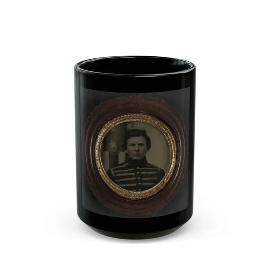 Unidentified Soldier In Union Musician's Uniform (U.S. Civil War) Black Coffee Mug 15oz - Go Mug Yourself