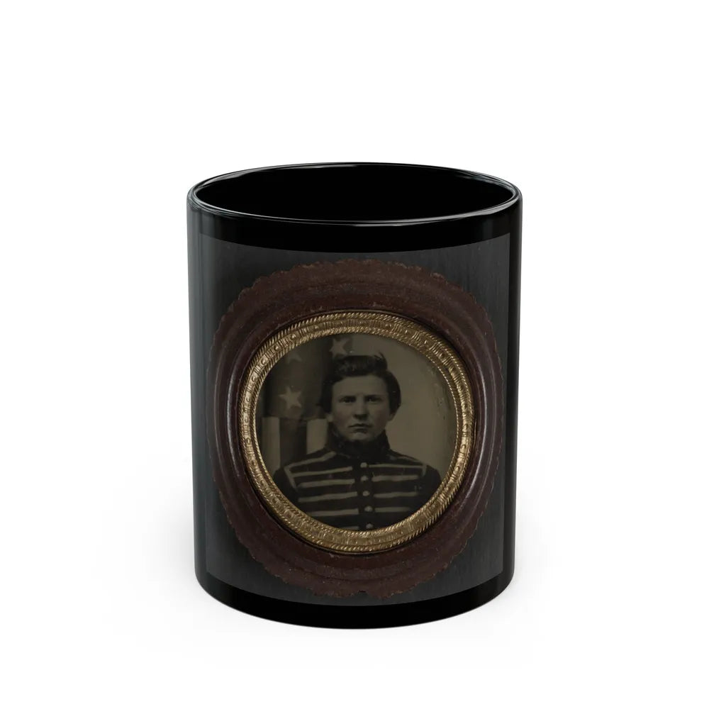 Unidentified Soldier In Union Musician's Uniform (U.S. Civil War) Black Coffee Mug-11oz-Go Mug Yourself