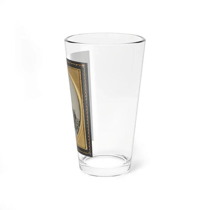 Unidentified Soldier In Union Officer's Uniform With Sword (U.S. Civil War) Pint Glass 16oz - Go Mug Yourself