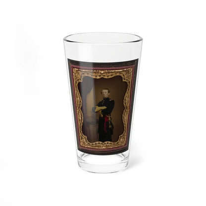 Unidentified Soldier In Union Officer's Uniform (U.S. Civil War) Pint Glass 16oz-16oz-Go Mug Yourself