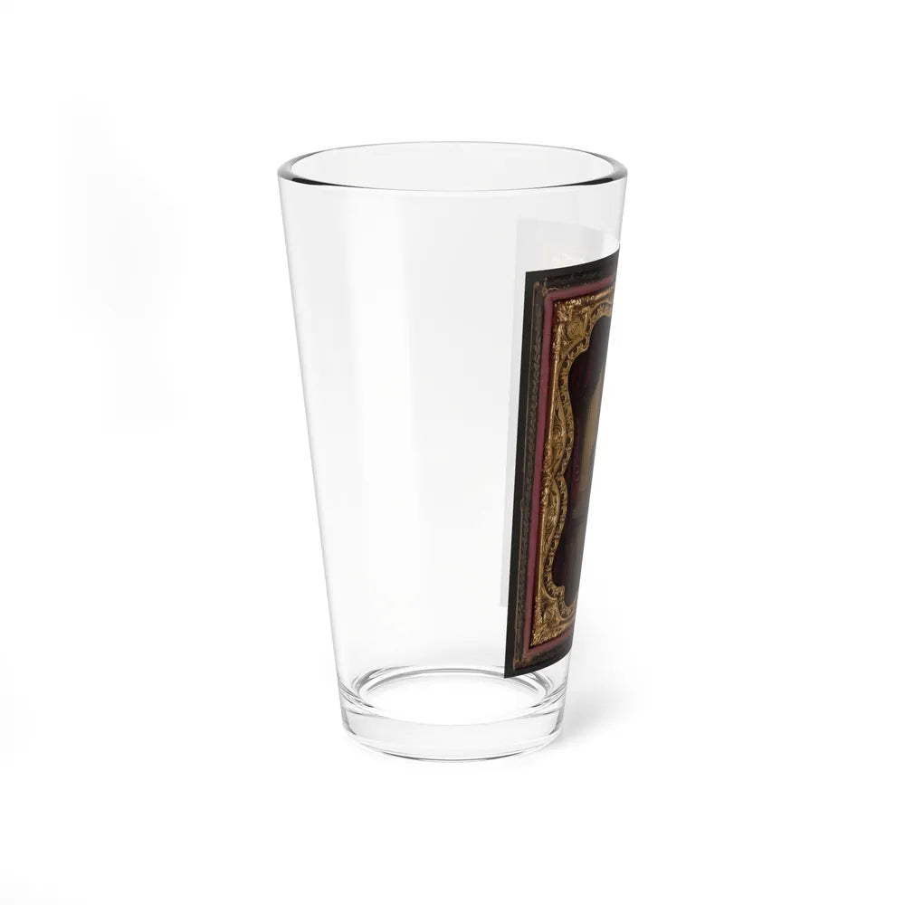 Unidentified Soldier In Union Officer's Uniform (U.S. Civil War) Pint Glass 16oz-Go Mug Yourself