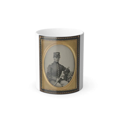 Unidentified Soldier in Union Officer's Uniform With Sword (U.S. Civil War) Color Changing Coffee Mug 11oz-11oz-Go Mug Yourself