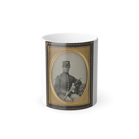 Unidentified Soldier in Union Officer's Uniform With Sword (U.S. Civil War) Color Changing Coffee Mug 11oz-11oz-Go Mug Yourself