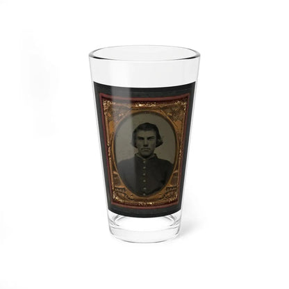 Unidentified Soldier In Union Sack Coat(2) (U.S. Civil War) Pint Glass 16oz 16oz - Go Mug Yourself
