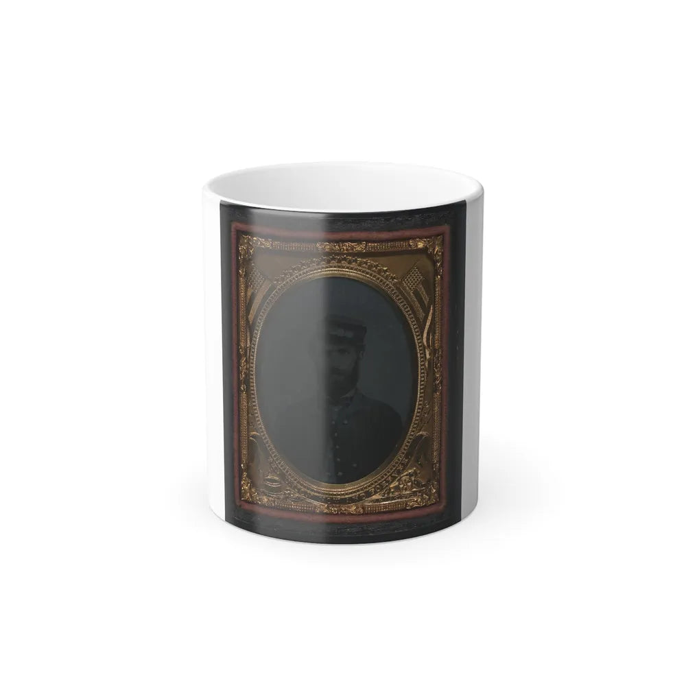 Unidentified Soldier in Union Sack Coat and Forage Cap (U.S. Civil War) Color Changing Coffee Mug 11oz-11oz-Go Mug Yourself