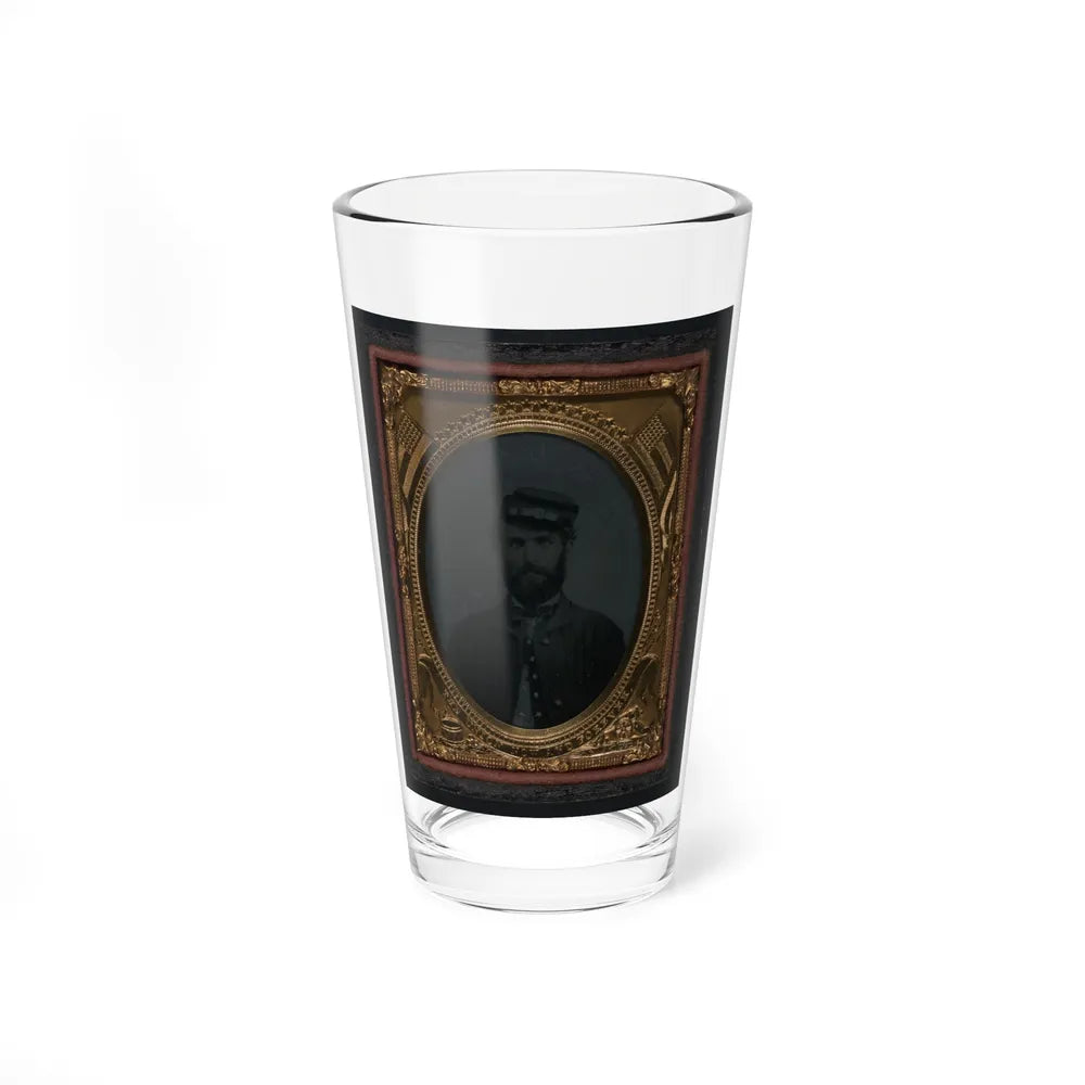 Unidentified Soldier In Union Sack Coat And Forage Cap (U.S. Civil War) Pint Glass 16oz-16oz-Go Mug Yourself