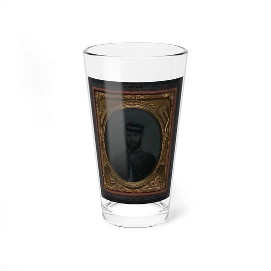 Unidentified Soldier In Union Sack Coat And Forage Cap (U.S. Civil War) Pint Glass 16oz-16oz-Go Mug Yourself