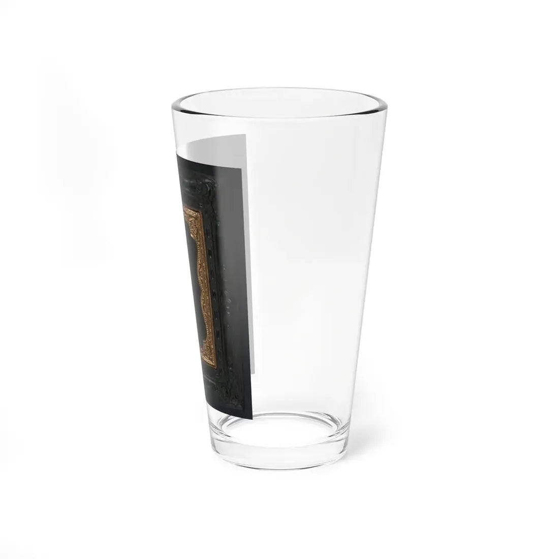 Unidentified Soldier In Union Sack Coat And Forage Cap With Bayoneted Musket (U.S. Civil War) Pint Glass 16oz - Go Mug Yourself