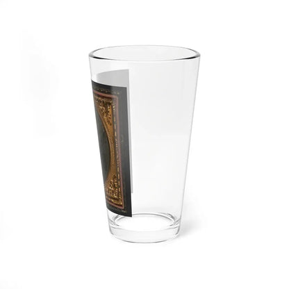 Unidentified Soldier In Union Sack Coat And Forage Cap With Musket And Scabbard (U.S. Civil War) Pint Glass 16oz - Go Mug Yourself