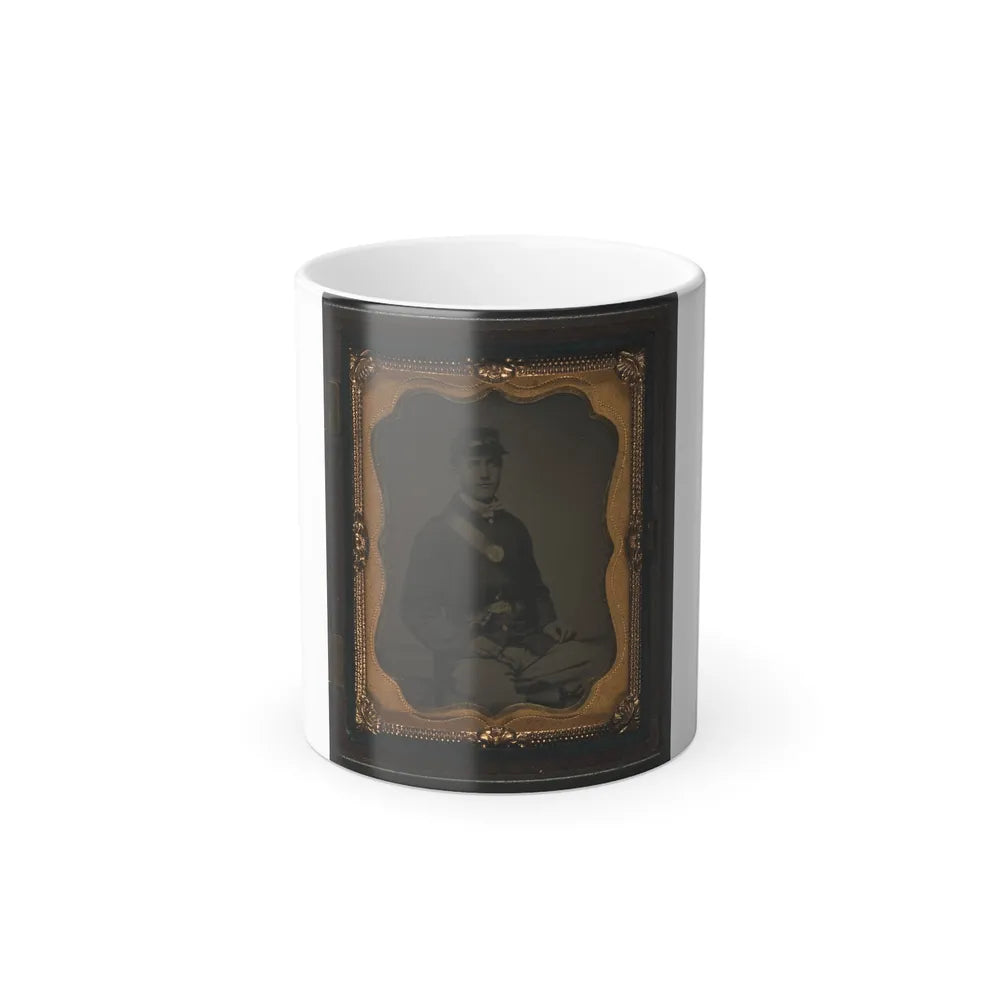 Unidentified Soldier in Union Sack Coat and Kepi (U.S. Civil War) Color Changing Coffee Mug 11oz-11oz-Go Mug Yourself