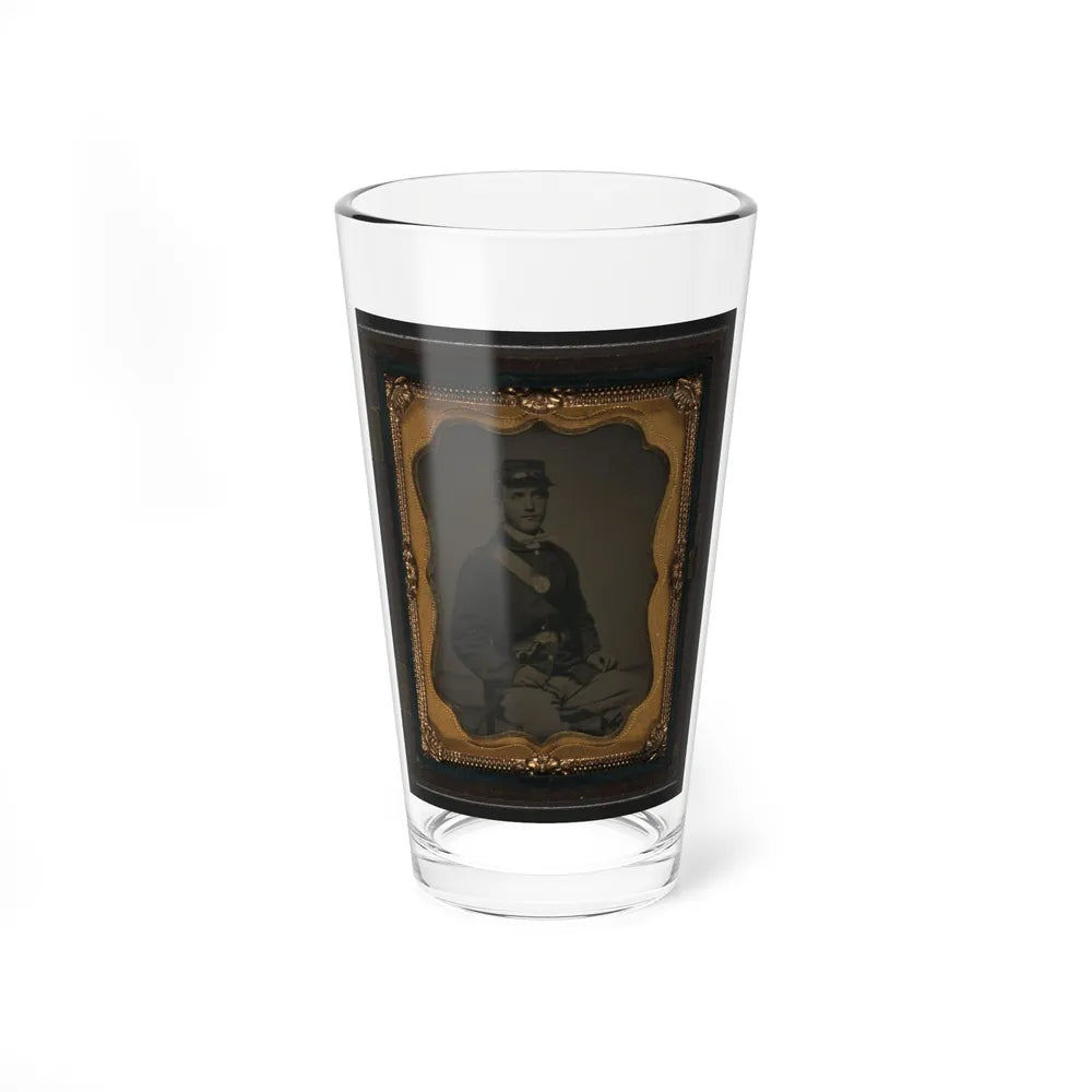 Unidentified Soldier In Union Sack Coat And Kepi (U.S. Civil War) Pint Glass 16oz-16oz-Go Mug Yourself