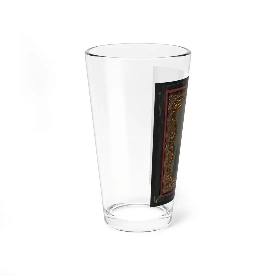 Unidentified Soldier In Union Sack Coat And U.S. Belt Buckle (U.S. Civil War) Pint Glass 16oz - Go Mug Yourself
