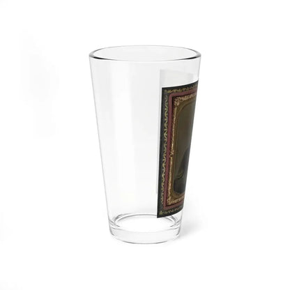 Unidentified Soldier In Union Sergeant's Uniform And U.S. Belt Buckle With Savage Revolver (U.S. Civil War) Pint Glass 16oz - Go Mug Yourself