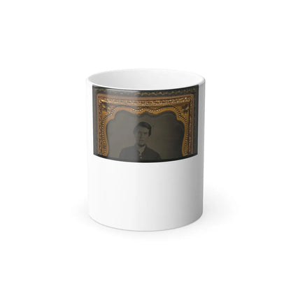 Unidentified Soldier in Union Sergeant's Sack Coat (U.S. Civil War) Color Changing Coffee Mug 11oz-11oz-Go Mug Yourself
