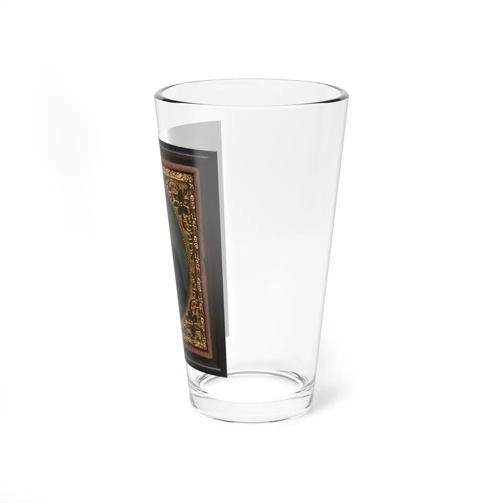 Unidentified Soldier In Union Sergeant's Uniform With Company C, 13th New Hampshire Infantry Regiment Kepi (U.S. Civil War) Pint Glass 16oz-Go Mug Yourself