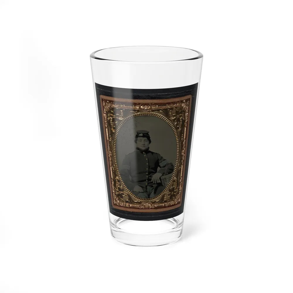 Unidentified Soldier In Union Sergeant's Uniform(3) (U.S. Civil War) Pint Glass 16oz-16oz-Go Mug Yourself