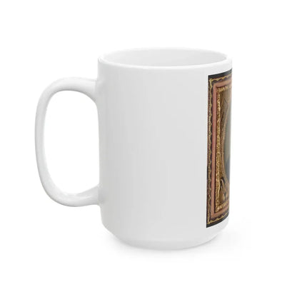 Unidentified Soldier In Union Uniform And 14th New Hampshire Infantry Regiment Kepi (U.S. Civil War) White Coffee Mug - Go Mug Yourself