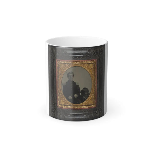 Unidentified Soldier in Union Uniform and Epaulettes With Infantry Hardee Hat (U.S. Civil War) Color Changing Coffee Mug 11oz-11oz-Go Mug Yourself