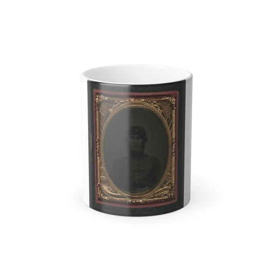 Unidentified Soldier in Union Uniform and Forage Cap 001 (U.S. Civil War) Color Changing Coffee Mug 11oz-11oz-Go Mug Yourself
