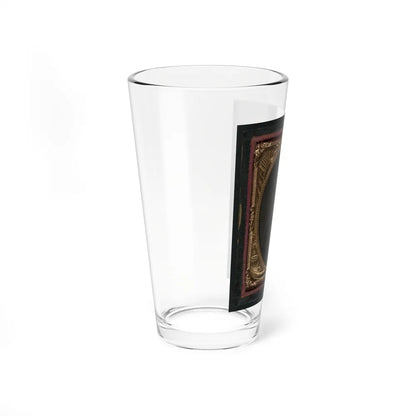 Unidentified Soldier In Union Uniform And Forage Cap 001 (U.S. Civil War) Pint Glass 16oz-Go Mug Yourself