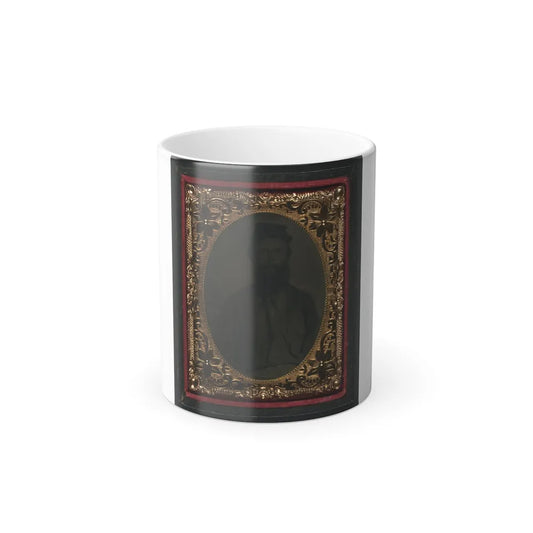 Unidentified Soldier in Union Uniform and Forage Cap 001(2) (U.S. Civil War) Color Changing Coffee Mug 11oz-11oz-Go Mug Yourself