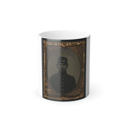 Unidentified Soldier in Union Uniform and Forage Cap 002 (U.S. Civil War) Color Changing Coffee Mug 11oz-11oz-Go Mug Yourself