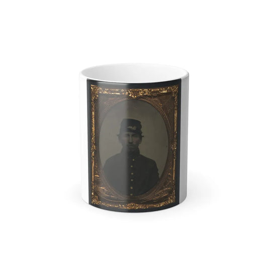Unidentified Soldier in Union Uniform and Forage Cap 002 (U.S. Civil War) Color Changing Coffee Mug 11oz-11oz-Go Mug Yourself