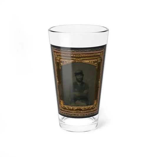 Unidentified Soldier In Union Uniform And Forage Cap(3) (U.S. Civil War) Pint Glass 16oz 16oz - Go Mug Yourself