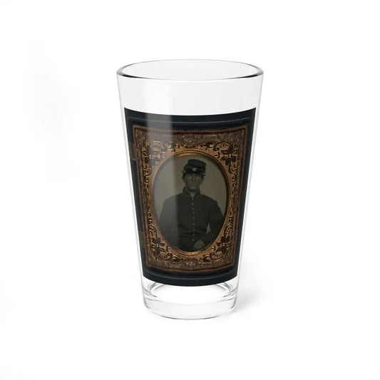 Unidentified Soldier In Union Uniform And Forage Cap(4) (U.S. Civil War) Pint Glass 16oz 16oz - Go Mug Yourself