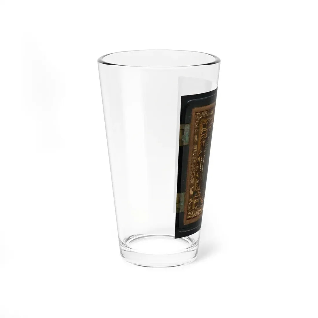 Unidentified Soldier In Union Uniform And Forage Cap With Bayoneted Musket (U.S. Civil War) Pint Glass 16oz - Go Mug Yourself