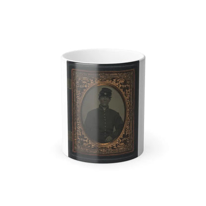 Unidentified Soldier in Union Uniform and Forage Cap(4) (U.S. Civil War) Color Changing Coffee Mug 11oz-11oz-Go Mug Yourself