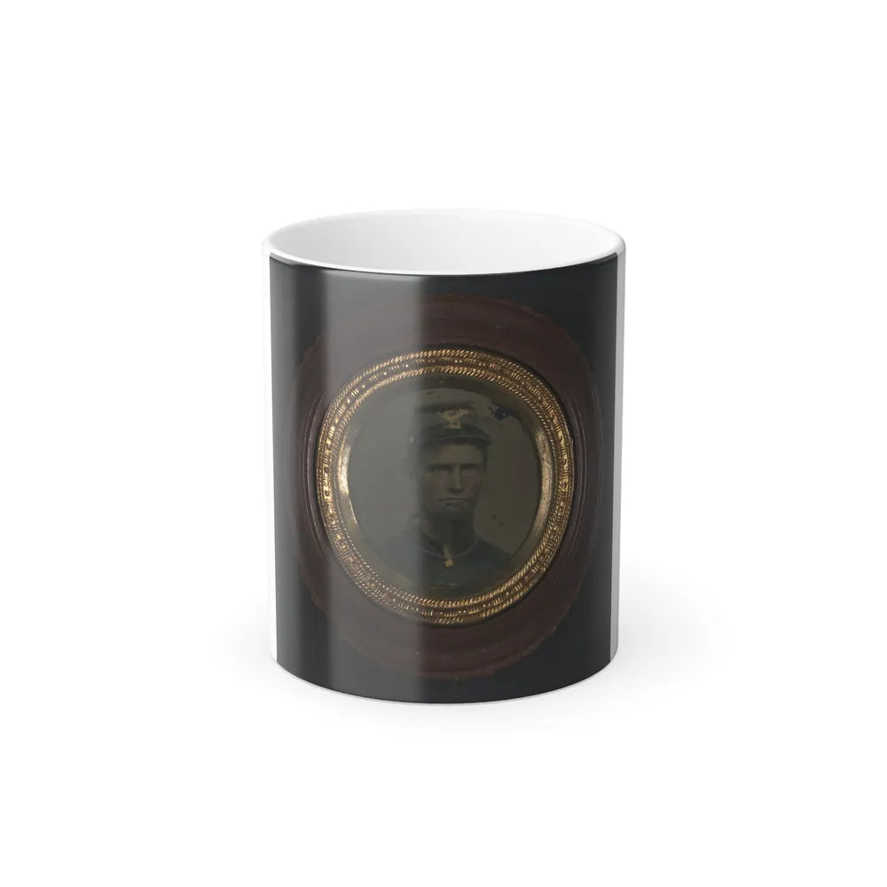 Unidentified Soldier in Union Uniform and Infantry Forage Cap (U.S. Civil War) Color Changing Coffee Mug 11oz-11oz-Go Mug Yourself