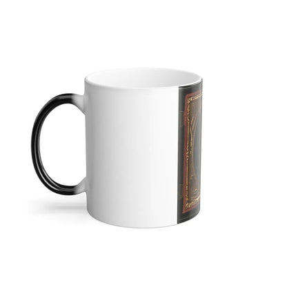 Unidentified Soldier in Union Uniform and Infantry Hardee Hat With Musket, Revolver, and Bowie Knife With Sheath (U.S. Civil War) Color Changing Coffee Mug 11oz-Go Mug Yourself