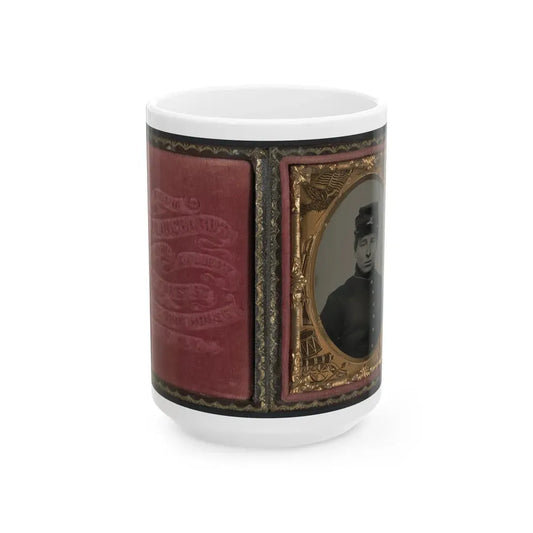 Unidentified Soldier In Union Uniform And Kepi(2) (U.S. Civil War) White Coffee Mug 15oz - Go Mug Yourself