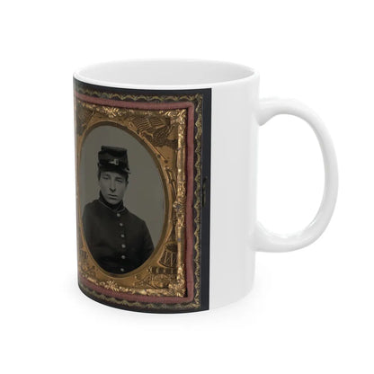 Unidentified Soldier In Union Uniform And Kepi(2) (U.S. Civil War) White Coffee Mug-Go Mug Yourself