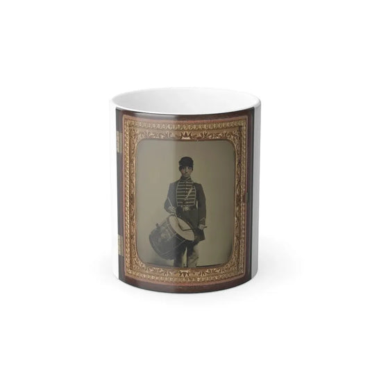 Unidentified Soldier in Union Uniform and Massachusetts Belt Buckle With Drum (U.S. Civil War) Color Changing Coffee Mug 11oz Default Title 11oz - Go Mug Yourself