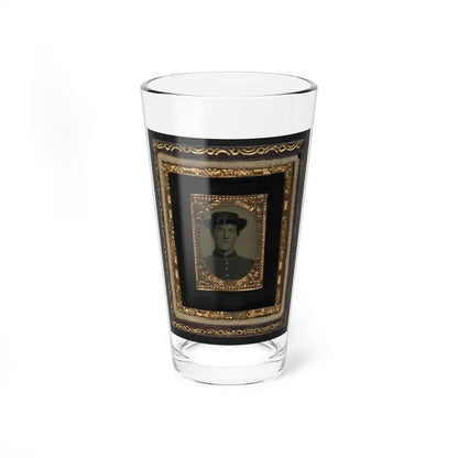 Unidentified Soldier In Union Uniform And Officer Hat Cords (U.S. Civil War) Pint Glass 16oz 16oz - Go Mug Yourself