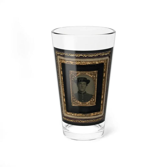 Unidentified Soldier In Union Uniform And Officer Hat Cords (U.S. Civil War) Pint Glass 16oz 16oz - Go Mug Yourself