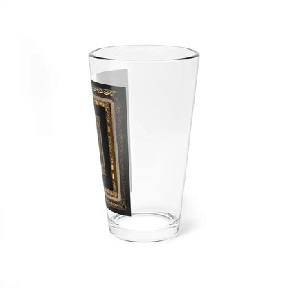 Unidentified Soldier In Union Uniform And Officer Hat Cords (U.S. Civil War) Pint Glass 16oz - Go Mug Yourself